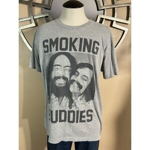 CHEECH & CHONG Goodie Two Sleeves Smoking Buddies Comedy‎ T-Shirt Medium
